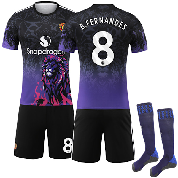 2025-2026 Manchester United Special Edition Fotballdraktsett for Barn Nr. 8 B. Fernandes 18