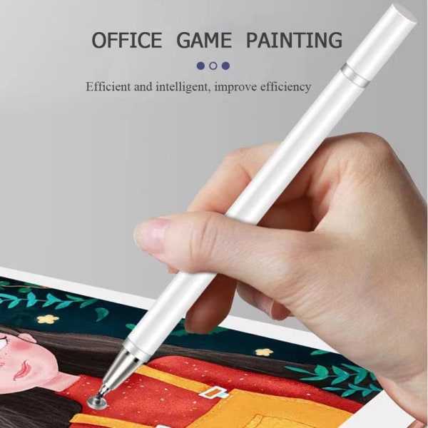 4 kpl Stylus Pen Screen Touch Pen VALKOINEN 2-IN-1 2-IN-1 White 2-in-1-2-in-1