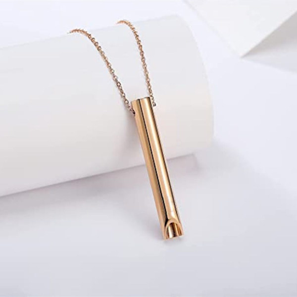 Stressi ahdistuneisuus kaulakoru Mindfulness Breathing kaulakoru ROSE GOLD rose gold