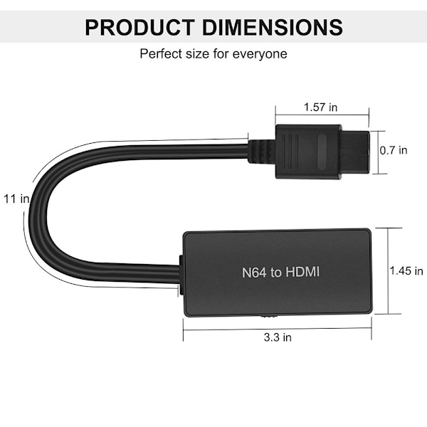 Omvandlare N64 till HDMI-adapter