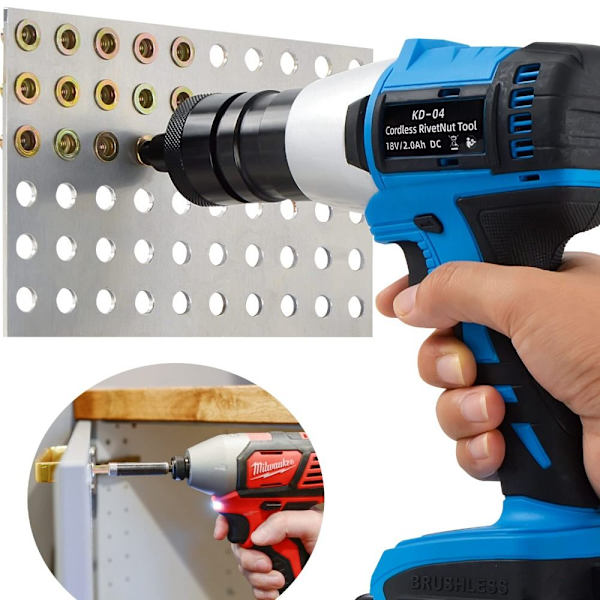 25 kpl Teräs PRE-BULBED Varsi Multi Grip Niittimutterit Tasapää