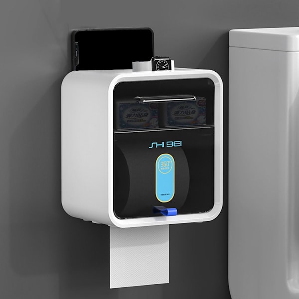 Toiletpapirholder Opbevaringsstativ HVID DOBBELT LAG DOBBELT LAG White Double Layer-Double Layer