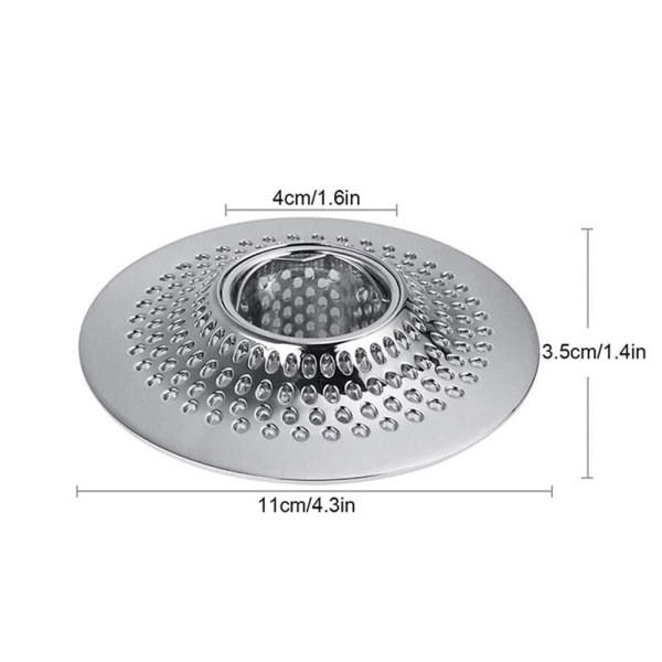 Hårsil Badekaravløpsdeksel Hårstopper