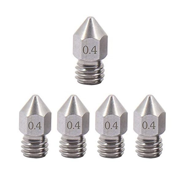 5 kpl MK8 3D Printer Nozzle Extruder Print Head M6 3D Printer