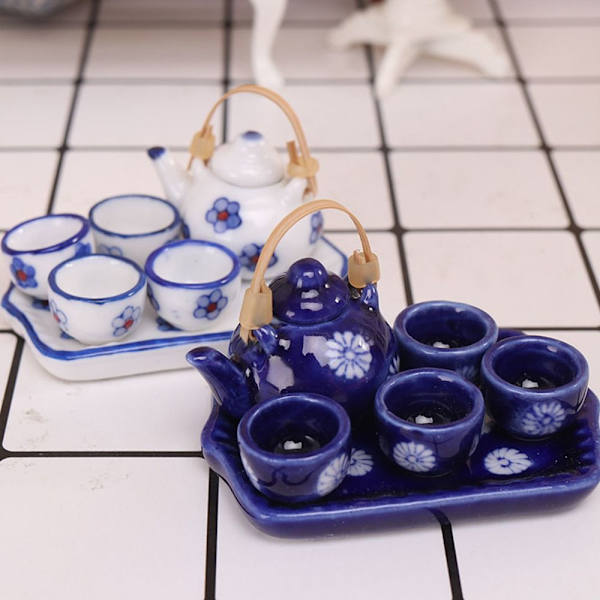 1 Sæt Miniature Te Sæt Porcelæn Drikkevarer 2 2 2