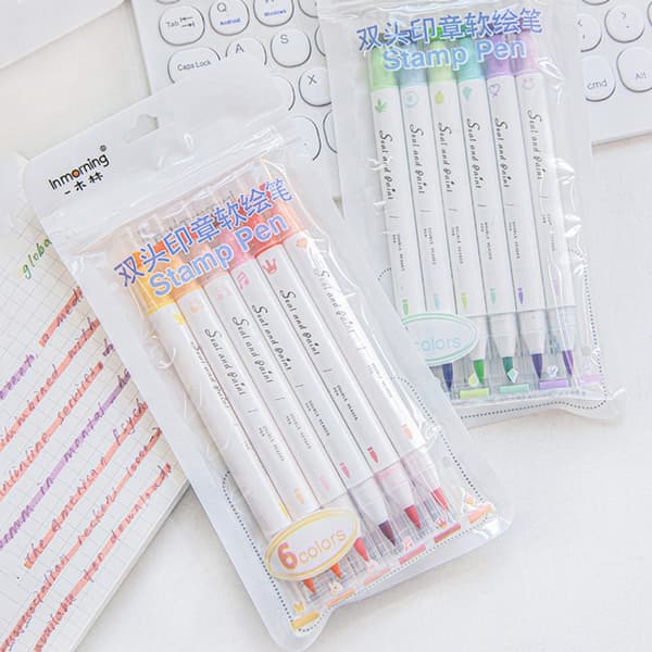 6 st/ Set målarpensel Highlighter 01 01 01