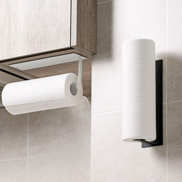 Papirhåndklædeholder Toiletpapirhylde HVID White