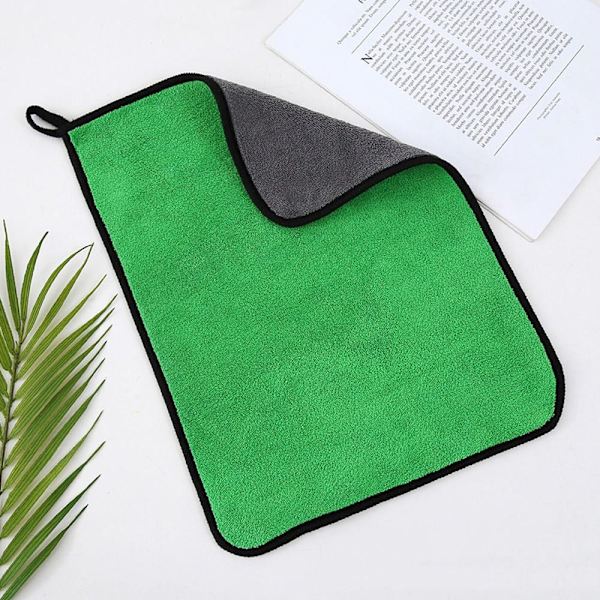 Mikrofiberhandduk Rengöring Torkduk GRÖN 30&40CM Green 30&40cm