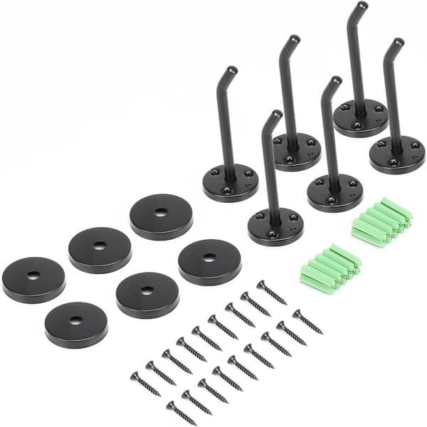 6Pack Klädkrokar Badhanddukshängare SILVER SILVER Silver