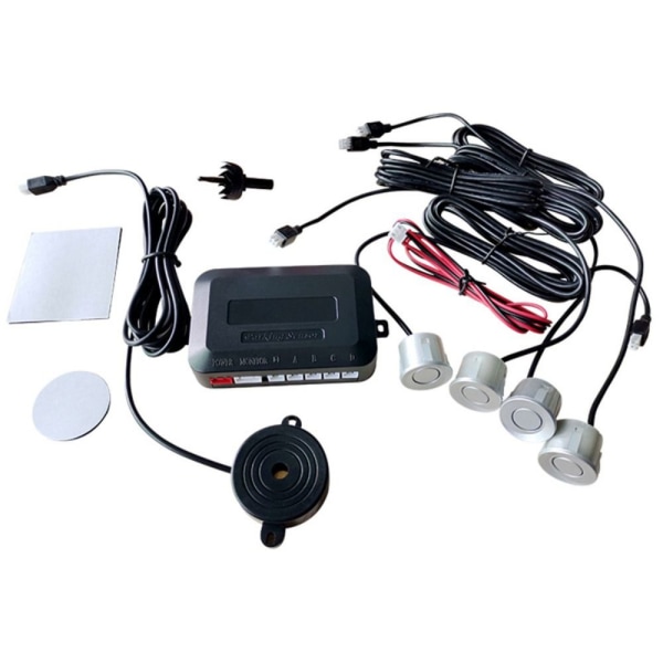 Parkeringssensorsett Omvendt radarlyd 12V Black