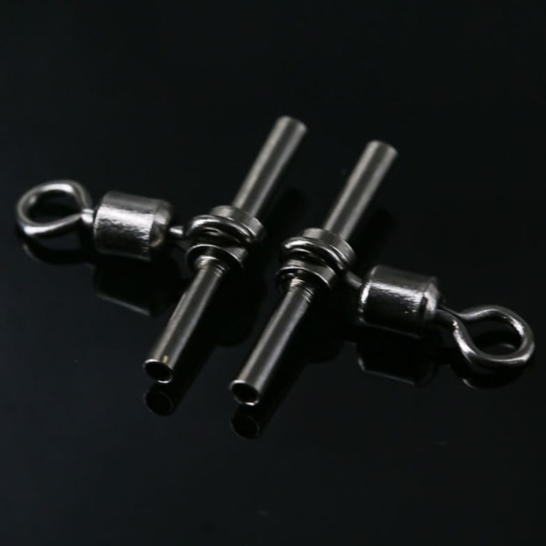 10 st/ set Tube Fishing Swivels ärmar Rullande Swivel 10-0,6MM 10-0.6mm