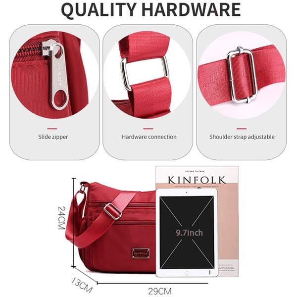 Messenger Tasker Crossbody Pack RØD red