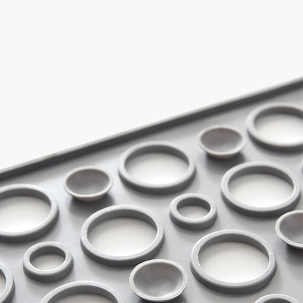 Suction Grip Mat Kylpymatot GREY 70X38CM Grey 70x38cm