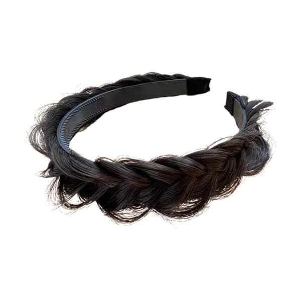 Fried Dough Twists Braid Braid Head Hoop LJUSBRUN light brown