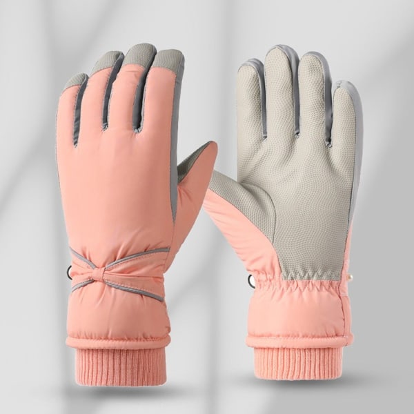 Kvinder Plys Handsker Snowboard Ski Handsker MØRK PINK dark pink