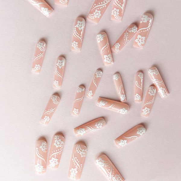 Long Water Pipe Fake Nails False Nail 3 3 3