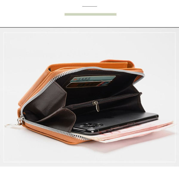 Telefon Crossbody Taske RFID Anti Theft Pung BLÅ Blue