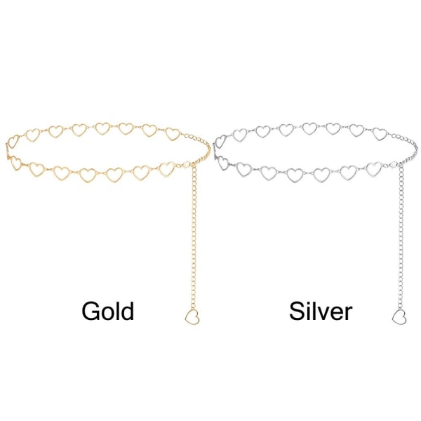 Kædebælte til kvinder Metal talje Kædebælte GULD Gold