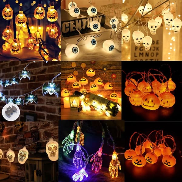 Halloween LED String Light Skeletter Lights 4 4 4