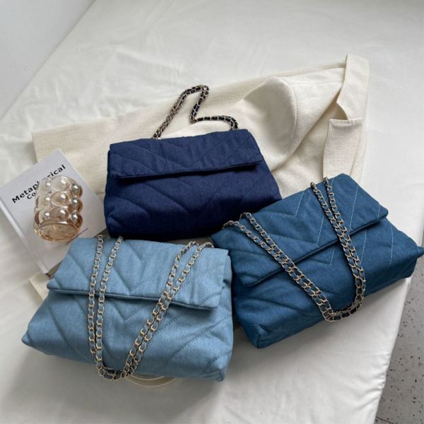 Lærredstasker Crossbody-tasker BLÅ blue