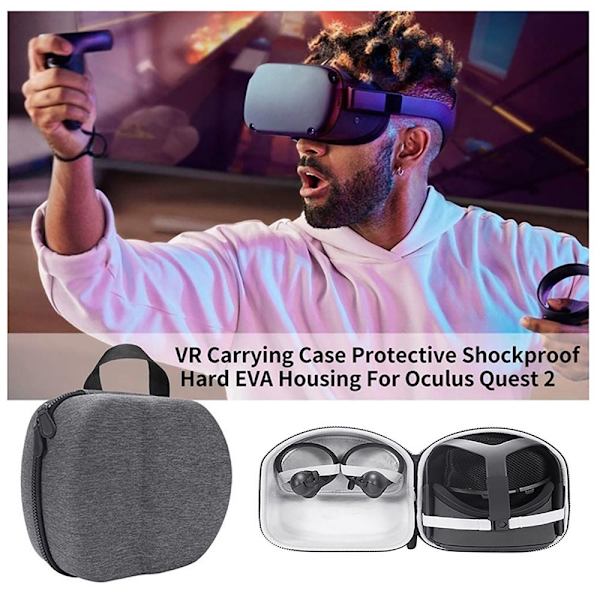 VR- case VR-skyddande stötsäker case GRÅ GREY