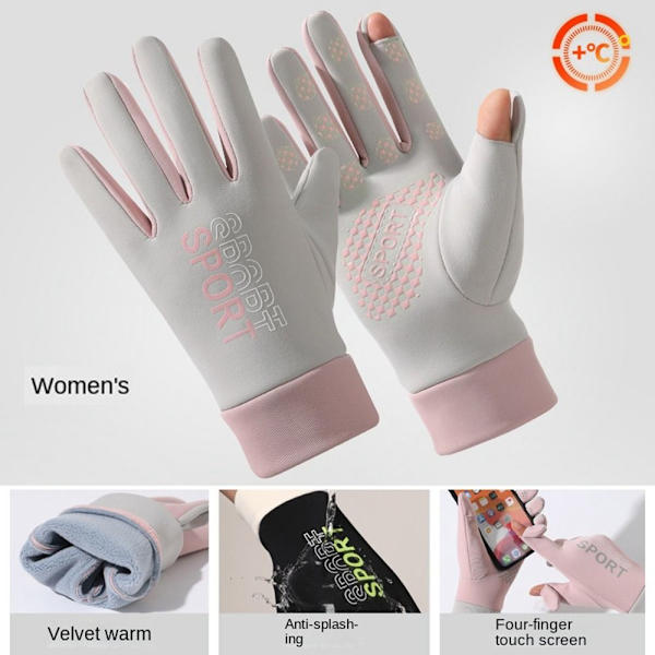 Vinterhanske Helfingerhansker KVINNE FARGE 2 KVINNE FARGE 2 Female Color 2