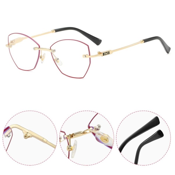 +1.00~+4.0 Dioptri-lesebriller Innfatningsløse presbyopiske briller Strength 3.00