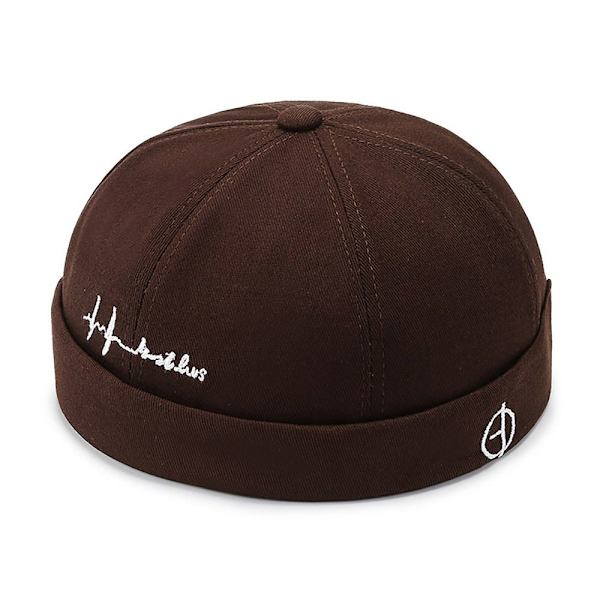 Bomull Docker Cap Beanie Hats KAFFE COFFEE