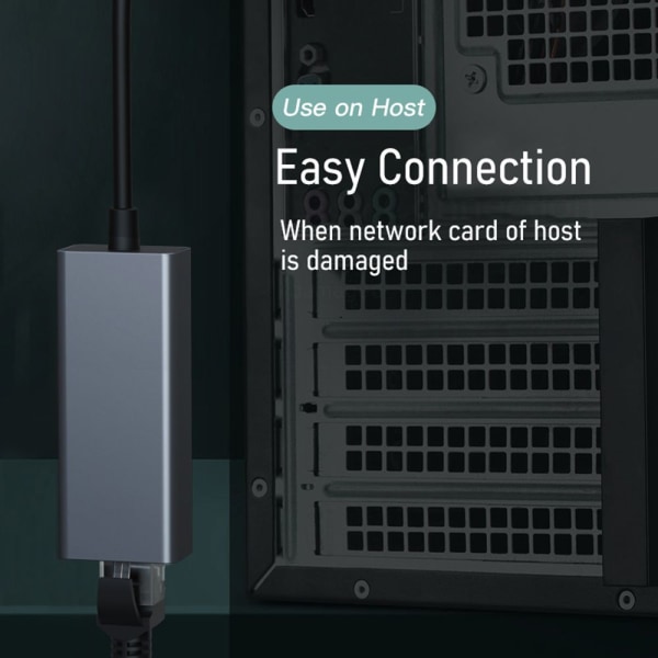 Typ-C till RJ45 Gigabit Ethernet LAN Converter Network