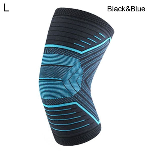 Sportsknæbeskyttere Kompressionsknæbøjle BLACK&BLUE L Black&Blue L