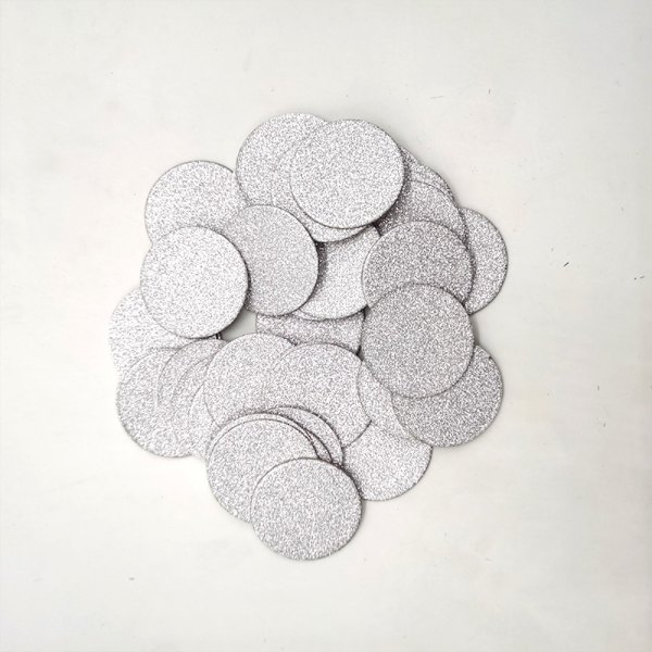 200 kpl Paper Confetti Paperijätteet HOPEAA PYÖREÄ MUOTO PYÖREÄ Silver Round Shape-Round Shape