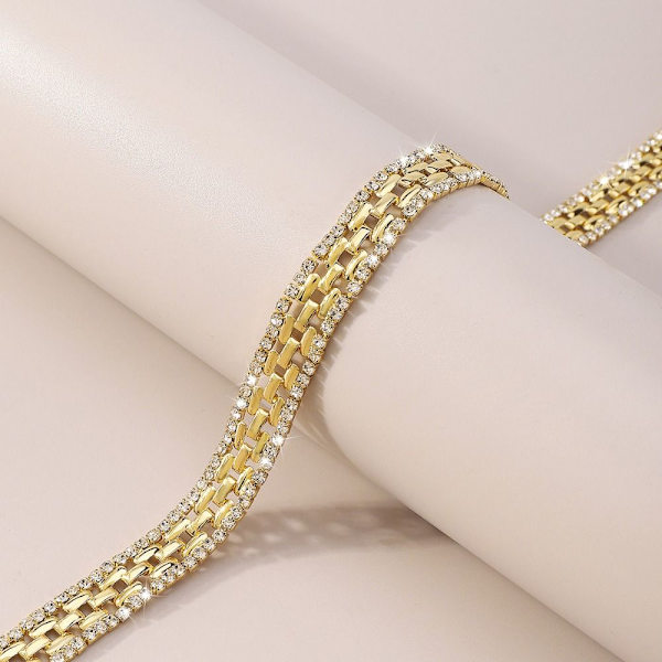Choker Halskjede Clavicle Link Chain GULL gold