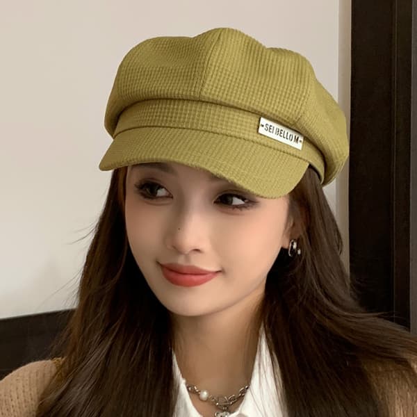 Winter Berets Octagon Hat LIGHT KHAKI Light khaki