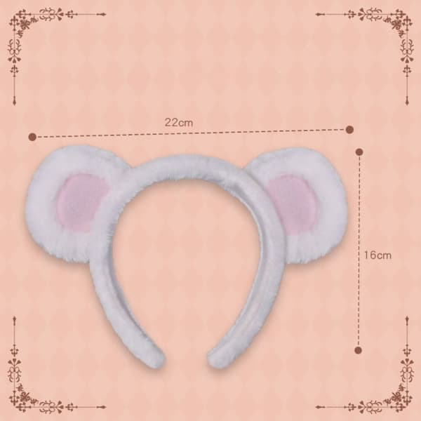 Bear Ears Hårband Söt Hårband VIT White