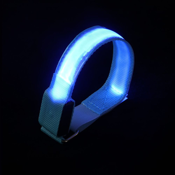 Blinkande Armband LED Lysande Ljus GRÖN BATTERI TYP green Battery Type-Battery Type
