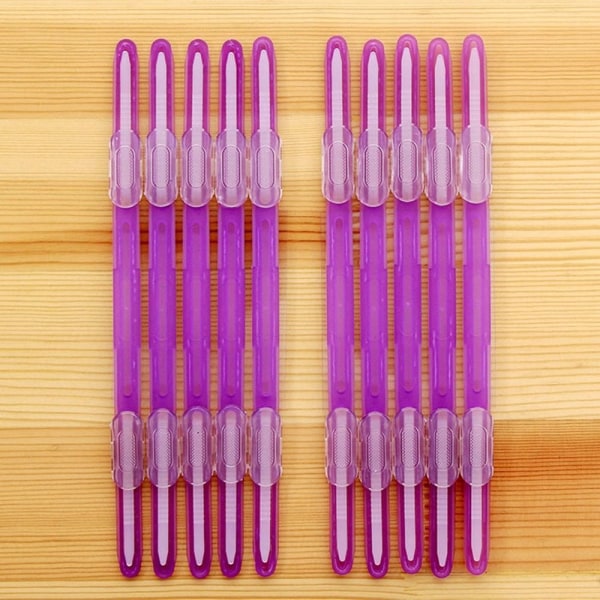 10 stk. Indbindingsclips Strip Løsbladsklips FARVE 1 FARVE 1 Color 1