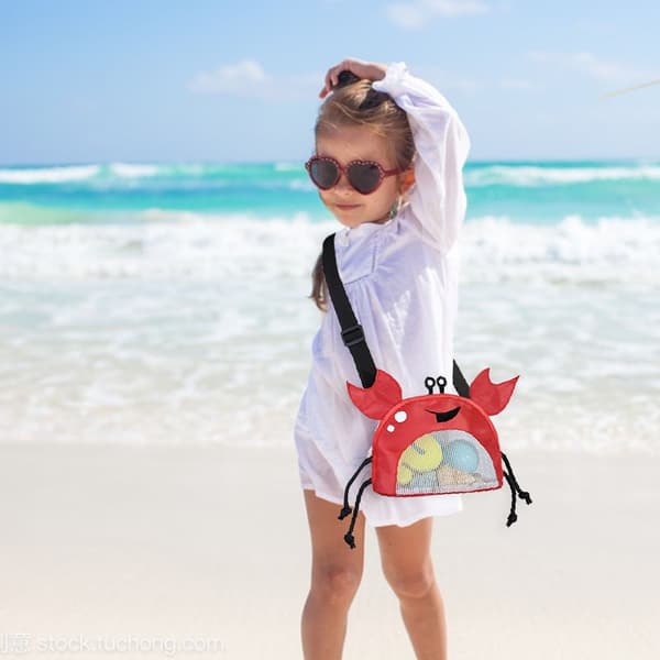 Beach Mesh Taske Skaltasker RØD red