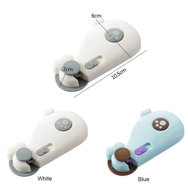 2/4 KPL Baby turvalukituskaappi Lukot SININEN Blue