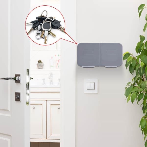 Bomull Pads Oppbevaringsboks Kosmetisk Organizer Container GRÅ Grey