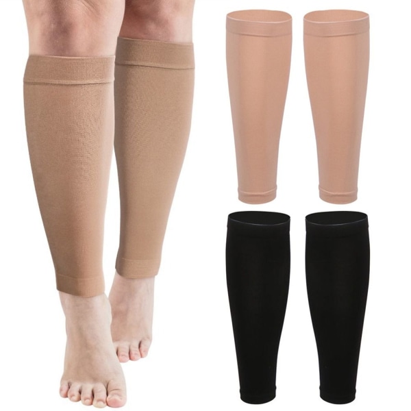 1 par Sport Vadstöd Fotlösa kompressionsstrumpor SKIN-XL Skin-XL