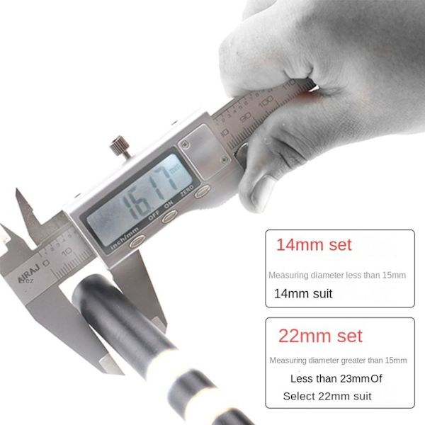 14/22 Stk Fiskestang Wire Ring Fiskeline Guide 14MM 14mm setLuminous
