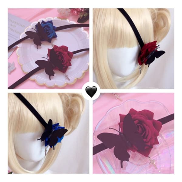 Eye Patch Cosplay Mask WINE RED wine red