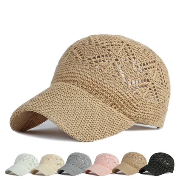 Baseballcaps strikkecaps HVIT white