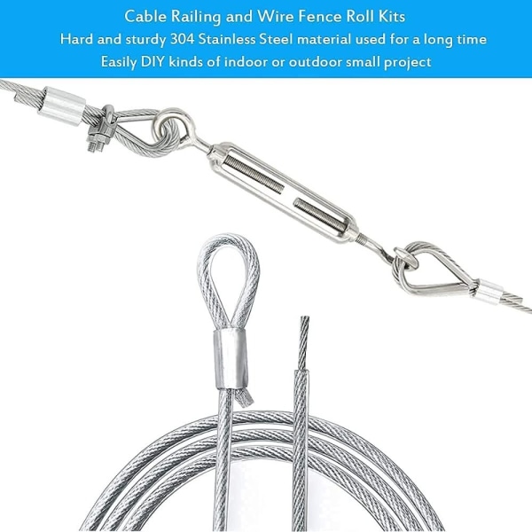 Wire Trellis Kit Kaapelit Vaijerisarja String Light Ripustussarja
