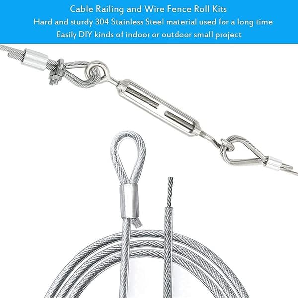 Wire Trellis Kit Kabler Wire Rope Kit String Light Hanging Kit