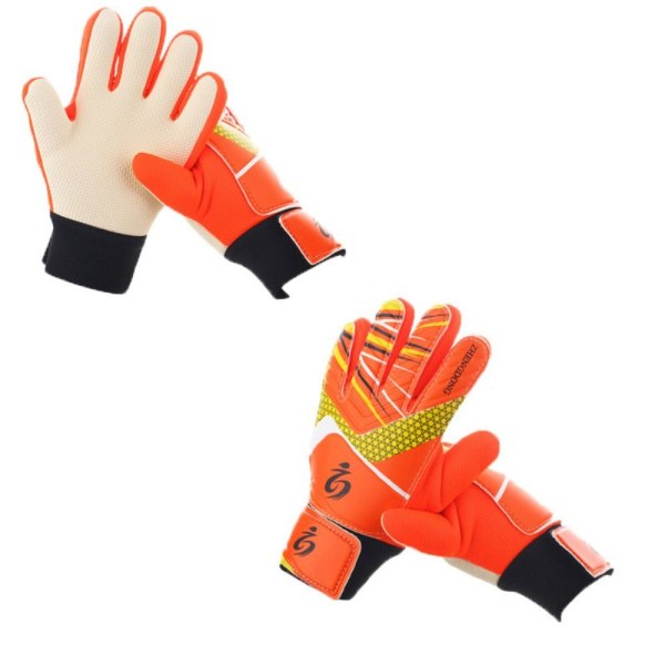 Målvaktshandskar för barn Fotbollshandskar ORANGE STORLEK 5 orange size 5