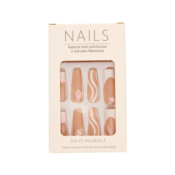 Franska Fake Nails Ballerina False Nail BZ1108 BZ1108 BZ1108