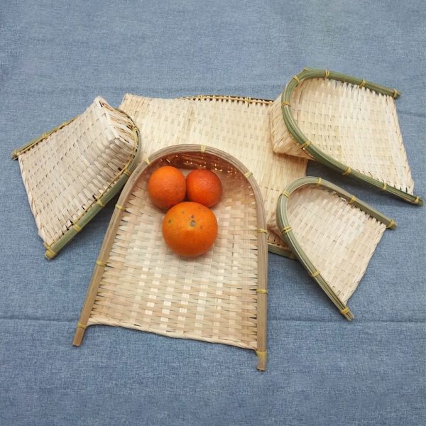 Væve Bambus Si Raft Støvbakke 20X20CM 20x20cm