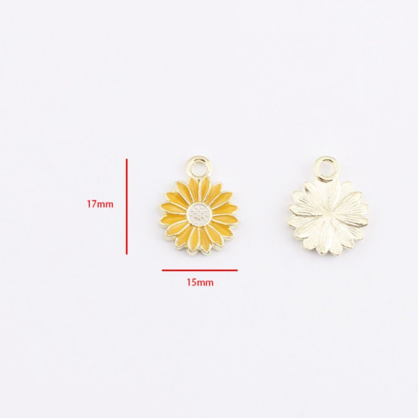 Auringonkukan muotoiset riipukset Lovely Daisy Flower Pendants Double