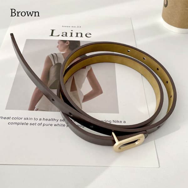 Midjebelte Ensfarget belte BRUN brown